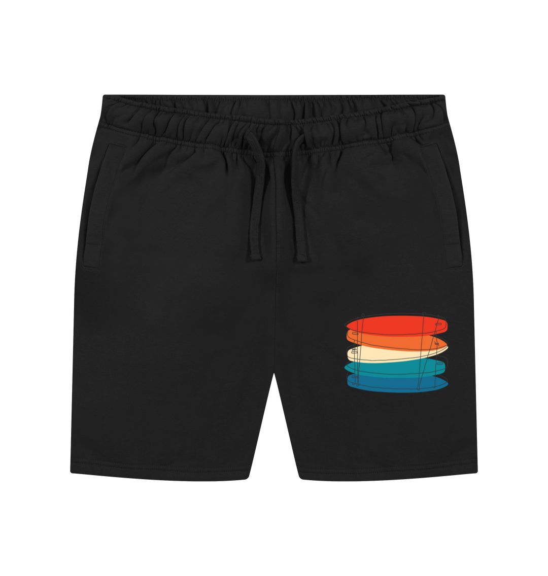 Black Men's Surf Quiver Organic Shorts